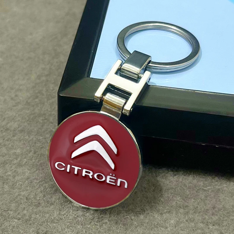 Car Keychain Zinc Alloy Keyring For Citroen C1 C2 C3 Vts C4 Saxo C4L C5 C6 C8 Xsara Picasso Berlingo Cactus Aircross C3-XR