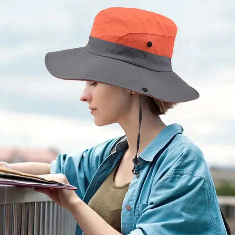 

Foldable Fishing Hat Summer Uv Protection Sun Hat Outdoor Waterproof Wide Brim Hat For Sun Safety Breathable Fishing Hat For