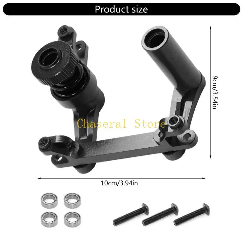 E7CE Zespół sterujący dla 1/10 SALOTA SAMOTU SAMOCHODNIKA ALUMINUM ALIMINUM STRONING BELCRANK SERWORM RAMY MODEL AKCJA AKCESORY