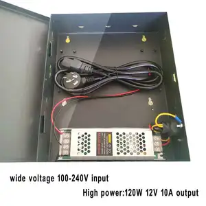 Access Power Supply Wide Voltage 100V-240V Input 12V 10A Output High 120w 8pcs Lock Can Work Toghether Suit All Our Access Board