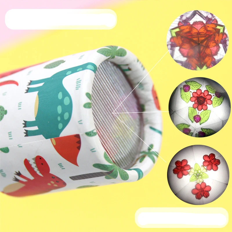 1 pçs caleidoscópio clássico nostálgico criança ciência experimento brinquedos pai-filho brinquedos educativos interativos mudança mágica presente