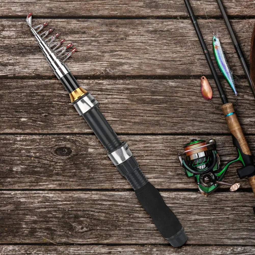 Portable Mini Sea Pole  Fishing Rod - 1M/1.2M/1.5M/1.9M/2.1M/2.3M, Small and Short Design