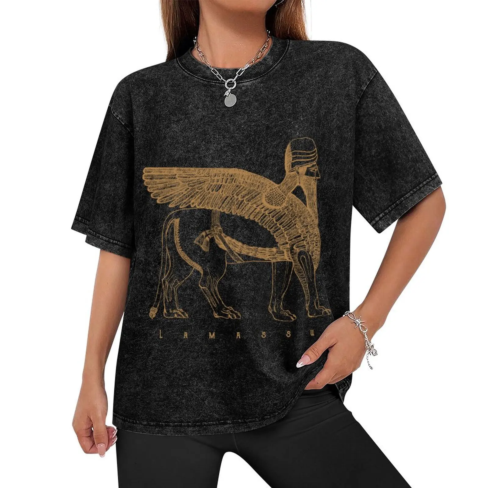 Lamassu Winged Lion Assyrian Sumerian Mesopotamia T-Shirt basketball graphic tees anime stuff t shirts for men pack