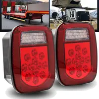 Conjunto de luz trasera LED derecha e izquierda para 76-06 CJ/Wrangler YJ/TJ, luz trasera con freno en funcionamiento, 2 uds.