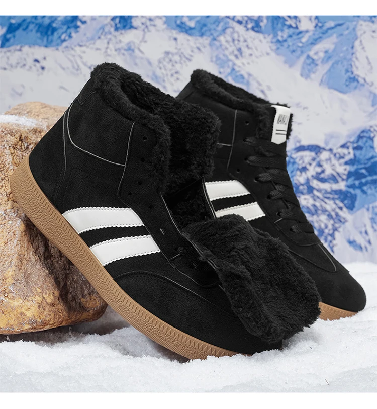 Hohe Schneestiefel, hohe, isolierte Boardschuhe, Winter-Wärmeisolierung, stilvolle, sportliche Freizeitschuhe für Herren, bequem und – Detail 20