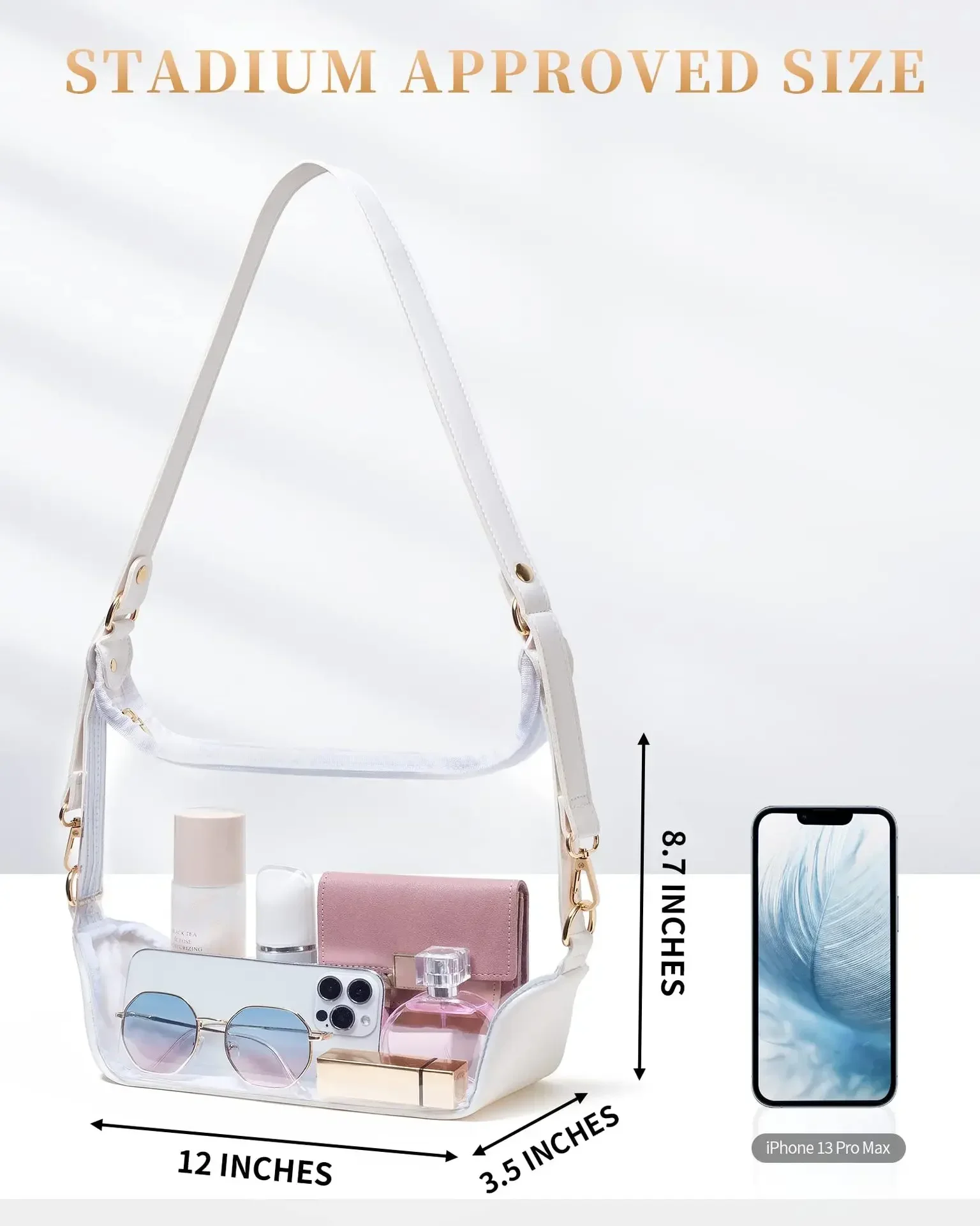 

Solid Color Pvc Wallet Shoulder Crossbody Armpit Handbag Women