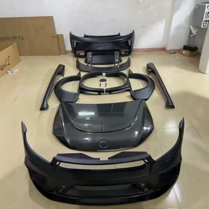 Suitable for Volkswagen Scirocco Modification ASPEC Front and Rear Bumpers Side Skirts Hood Leaf Plate Wheel Arch Spoiler Wide B