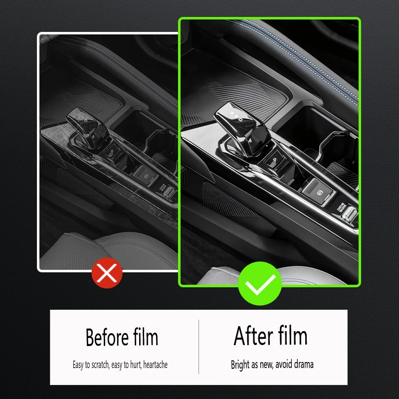 For Geely Coolray 2025 Belgee X50 Tpu Transparent Car Interior Protective Film Sticker Center Console Trim Prevent Scratches #3