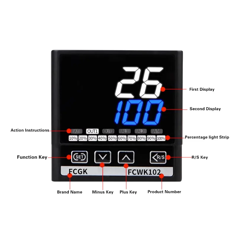 Pid Temperature Controller Digital Programmable Logic Controller For Sauna Heating Control