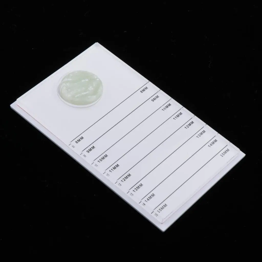 Compact Eyelash Holder Tray Plate with Adhesive Glue Well Acrylic Storage Box Eyelash Accessories for Travel Kit