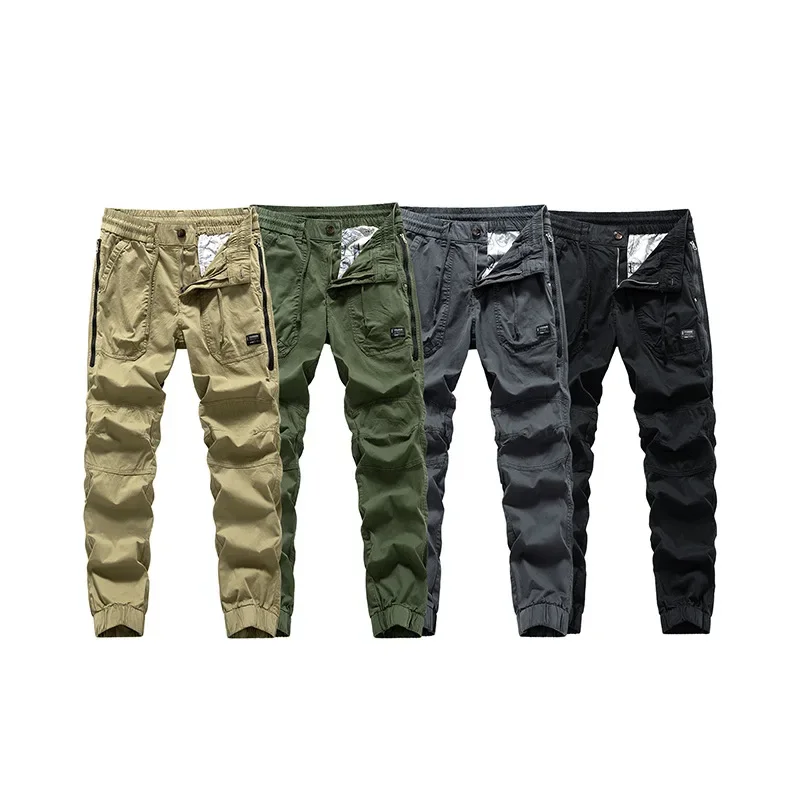 

Spring Summer Trendy Men's Pants American Retro Loose Drawstring Workwear Casual Fashion Comfort Pant Go Out Versatile New Pants