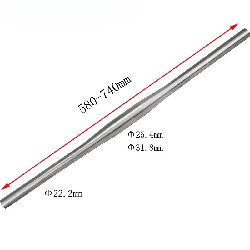 

MTB Road Straight Handlebar, Titanium Base Material, 25.4mm, 31.8mm, Gr9