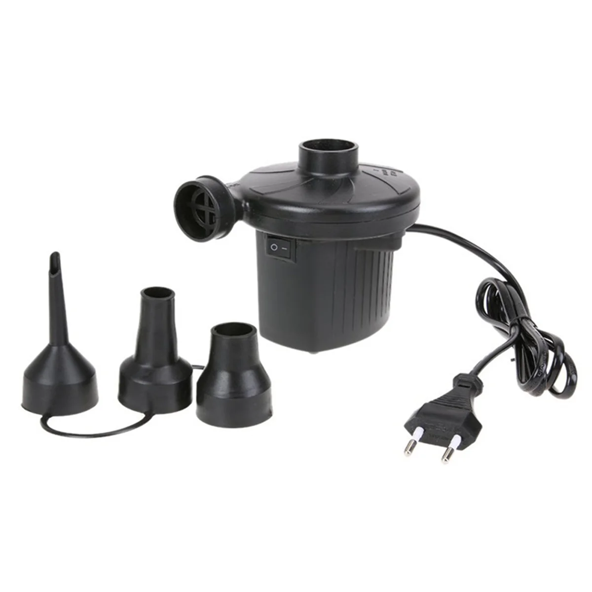 Electric Air Pump for Inflatables Portable Quick-Fill Air Pump with 3 Nozzle Inflator&Deflator Pumps for Outdoor EU