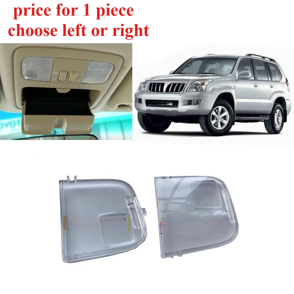 

1 Piece Top Front Reading Lamp Cover for Land Cruiser Prado LCP120 2003-2009 Roof Light Frame for Lexus GX470 81266-60090