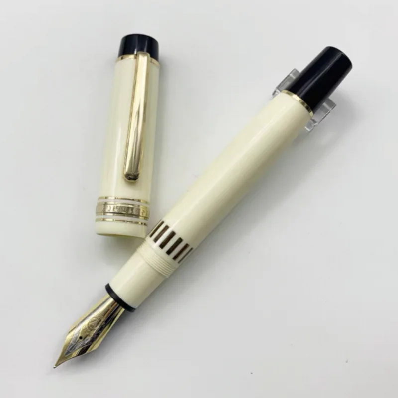 yongsheng-junlai-930-fountain-pen-large-no9-f-m-b-iraurita-nib-gold-silver-clip-resin-piston-writing-gift-pen-school-supplies