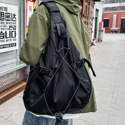 Erkek göğüs çanta Crossbody çanta lüks tasarım dayanıklı cepler göğüs çanta erkek bel paketi kadınlar için omuzdan askili çanta spor Fanny paketleri