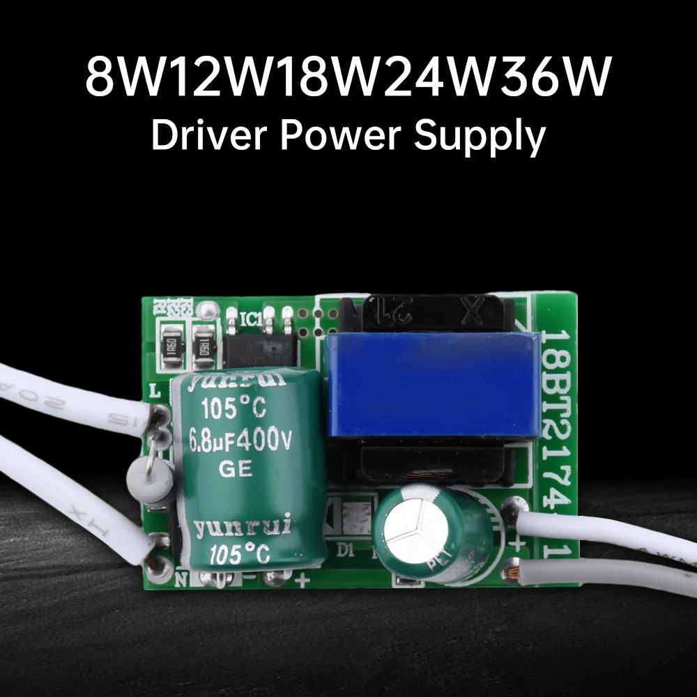 Lighting Transformer LED Driver Power Supply 8-24W / 24-36W LED Light Lamp Driver