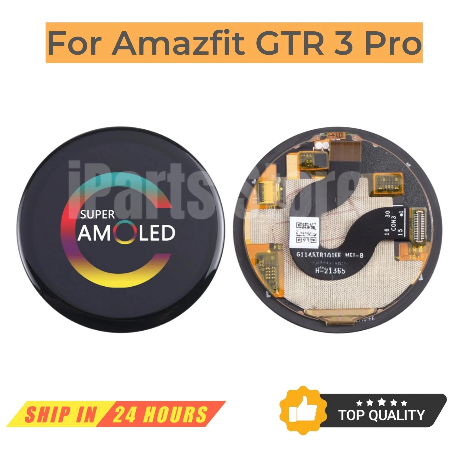 

Замена iParts, новый дисплей для Huami Amazfit GTR 3 Pro, 1,45-дюймовый AMOLED сенсорный экран, дигитайзер в сборе, OEM класс A