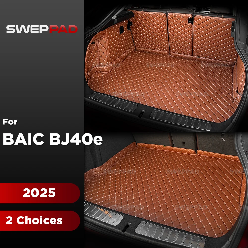 

Для BAIC BJ40e 2025 авто полное покрытие багажник коврик всепогодная кожаная подкладка грузового багажника на заказ защитные чехлы на спинку сиденья полный комплект автомобиля