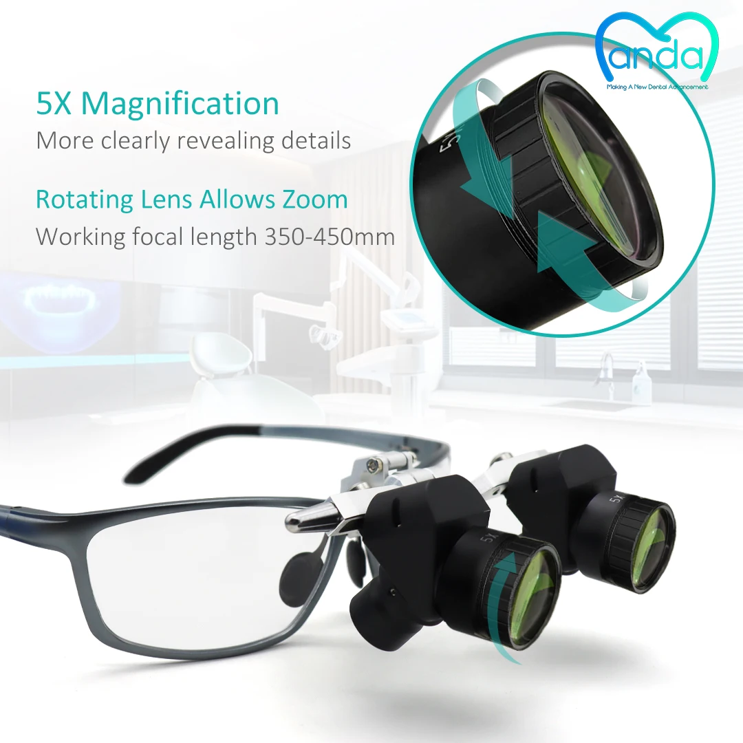5X-Dental-Loupe-with-Rotating-Focus-Adjustable-Optical-Magnifier-350-450mm-Working-Distance-Surgical-Glasses-for-Precision-Denti