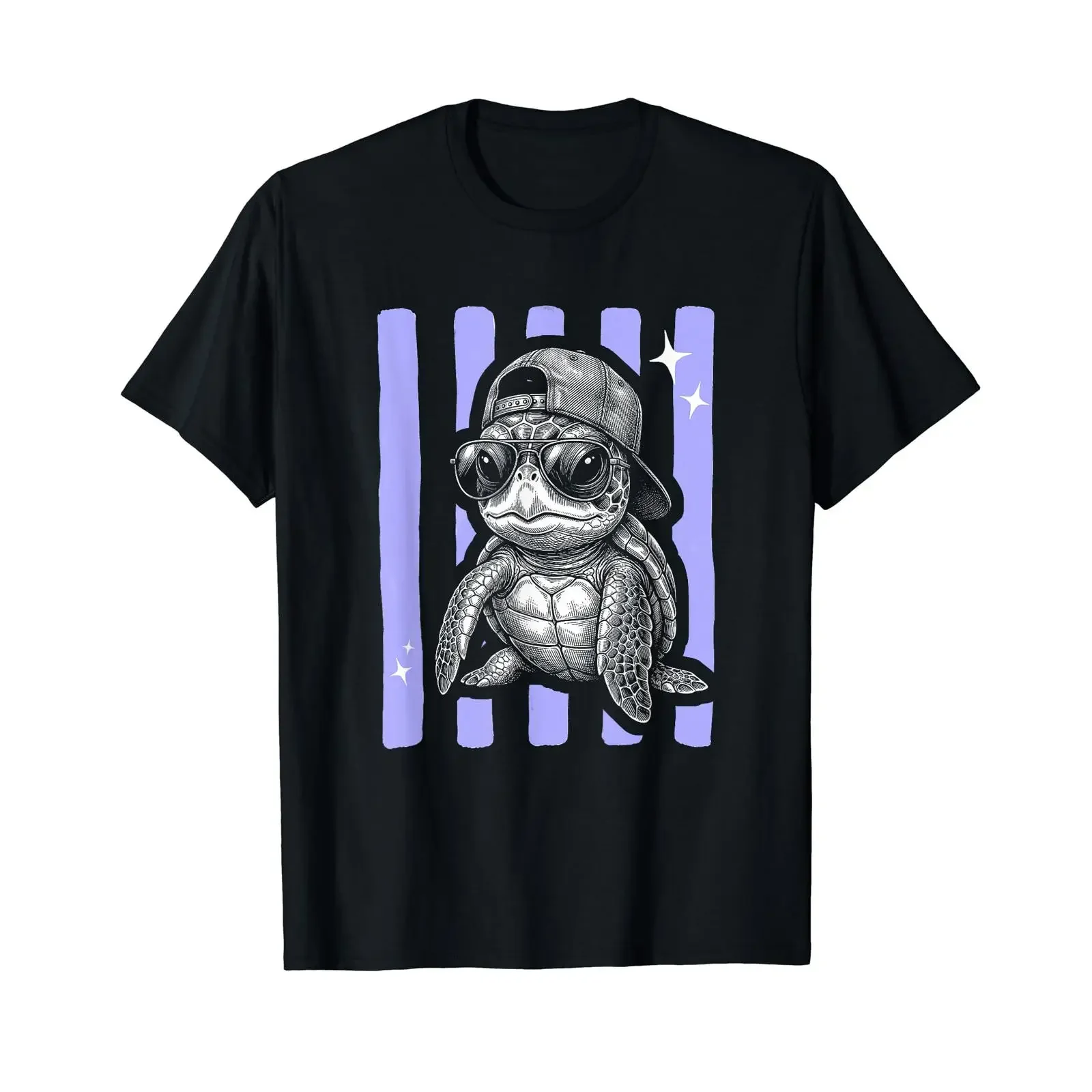 Sea Turtle Hatchling Y2K Striped Men's Kids' Women's Affordable T Shirt vintage Washed Versatile Slightly Stylish Comfortable