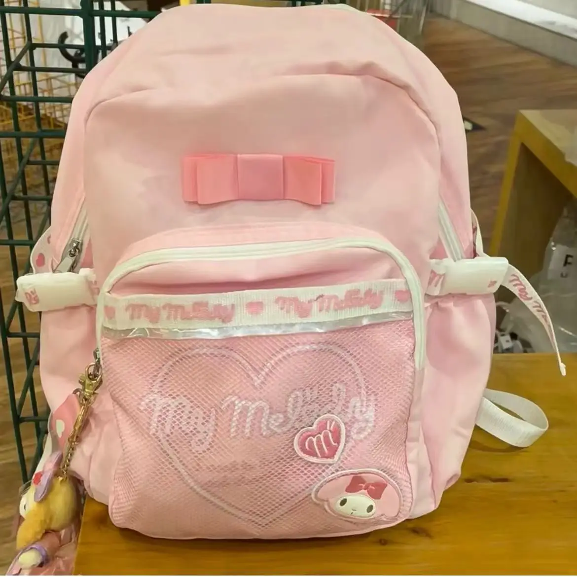 Sanrio My Melody Cartoon Sweet Pink Bags Cute Japan Korean Style Aesthetic Backpack Y2k Girl Fashion School Double Shoulder Bags