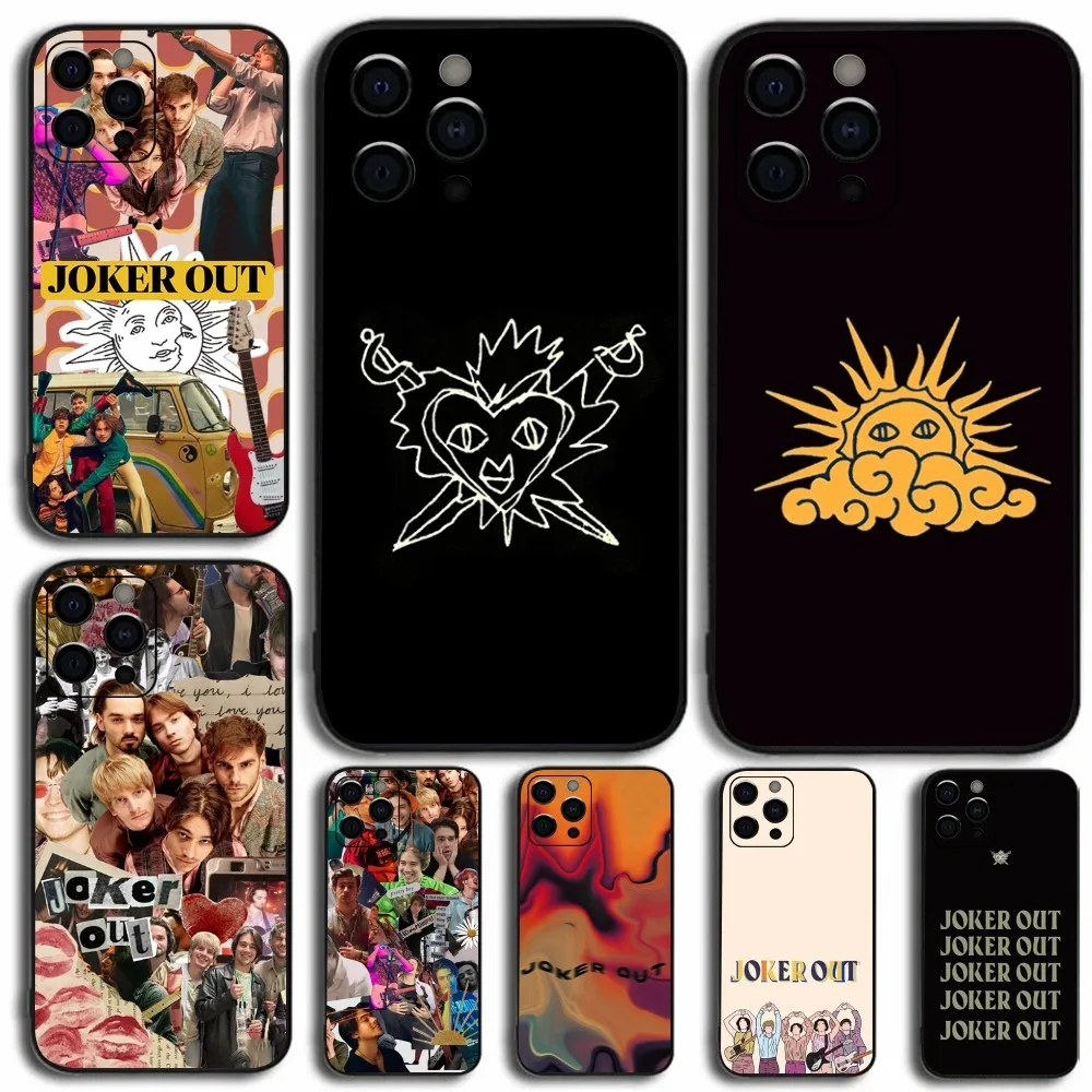 

J-Joker O-Out Band Phone Case For Apple iPhone 15,14,13,12,11,Pro,X,XS,Max,XR,Plus,Mini Soft Black Cover