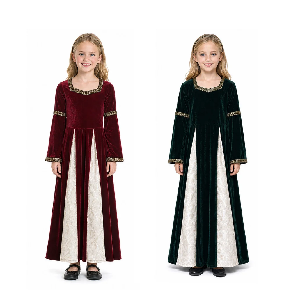 Dresses - Medieval Renaissance Princess Dress 2‑Colors Vintage
