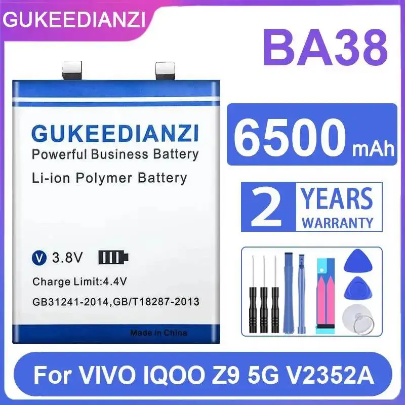 mobile-phone-battery-long-lasting-high-efficiency-ba38-6500mah-for-vivo-iqoo-z9-5g-v2352a