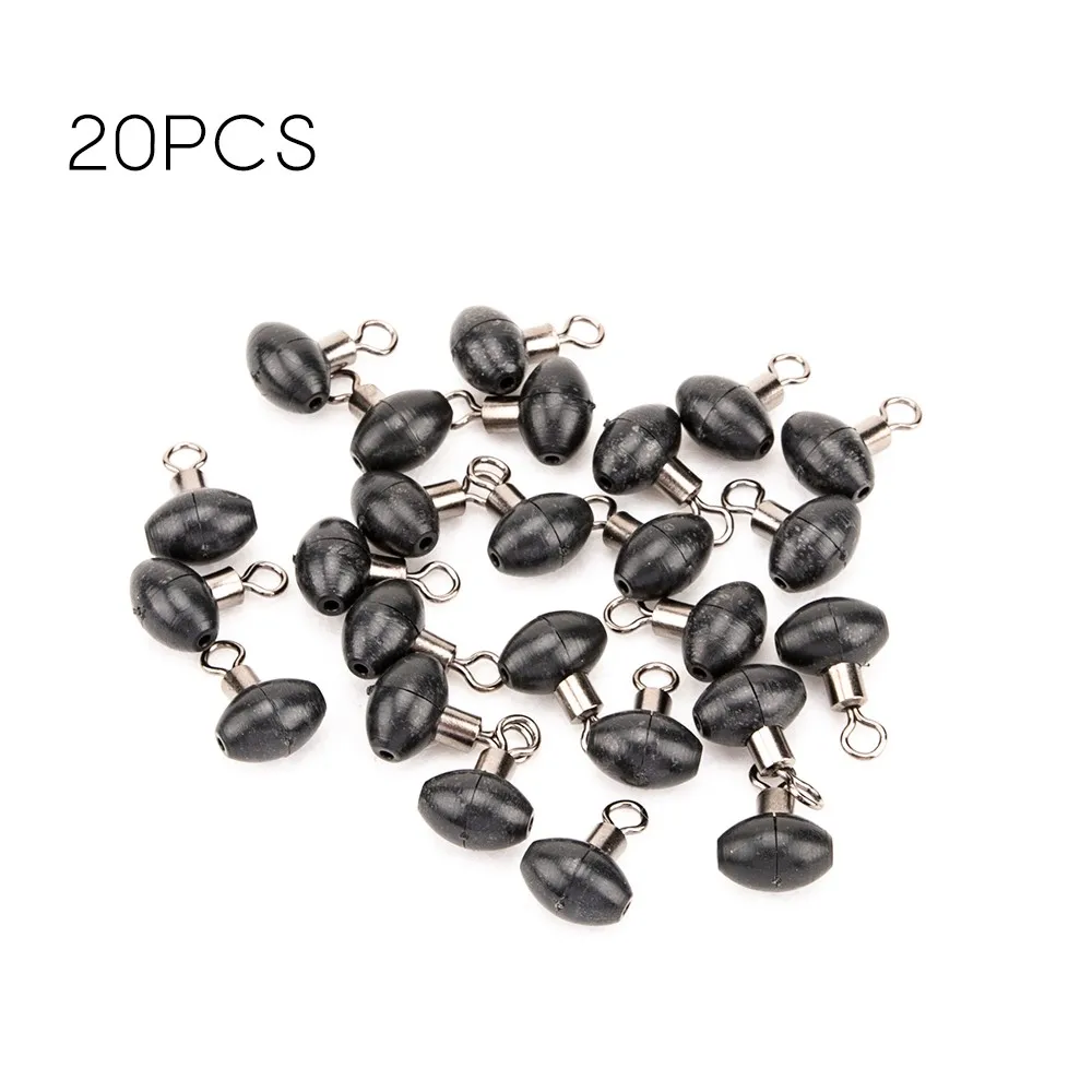 Highly Versatile Fishing Tackle 10/20/50/100Pcs Pulley Rig Beads with Rolling Swivels for Sea and Carp Fishing