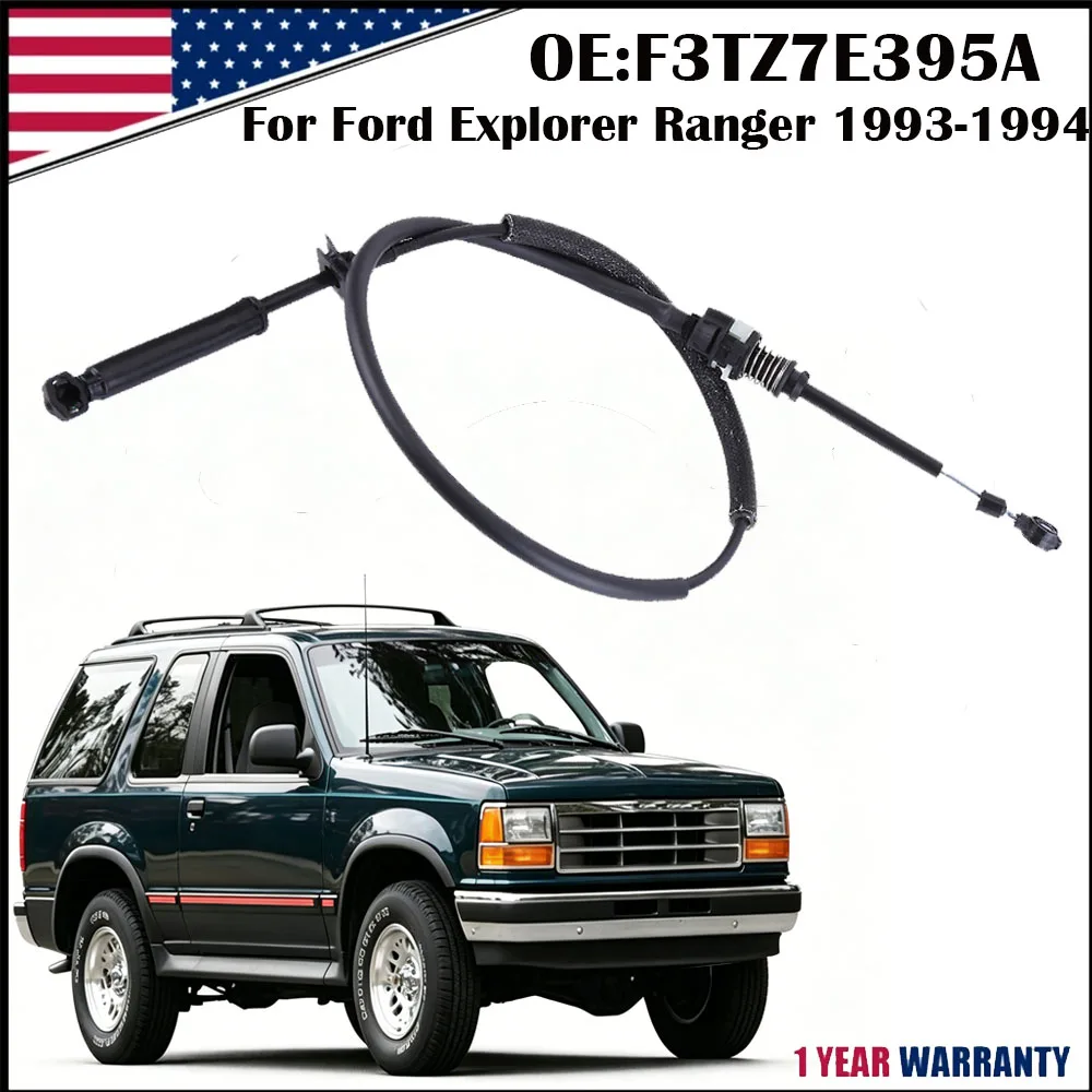 New Quality Car Automatic Transmission Shift Cable For Ford Explorer Ranger 1993-1994 XL STX XLT 4.0L 2.3L Car Accessories F3TZ-7E395-A