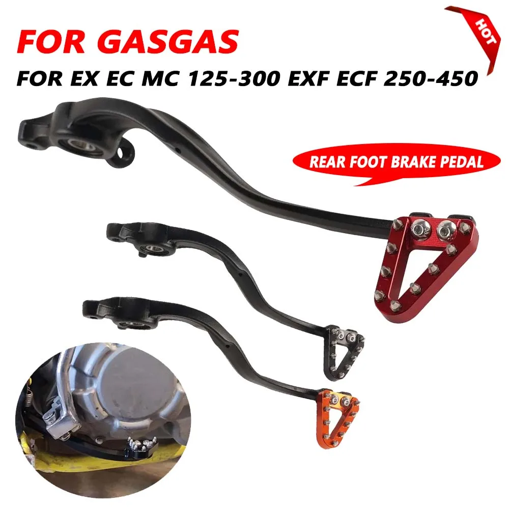 Motorcycle CNC Rear Brake Lever Pedal Foot Rod For GasGas EX EC MC 125 250 300 EC 300 Gas Gas EC 250F 350F 450F 2021 - 2023