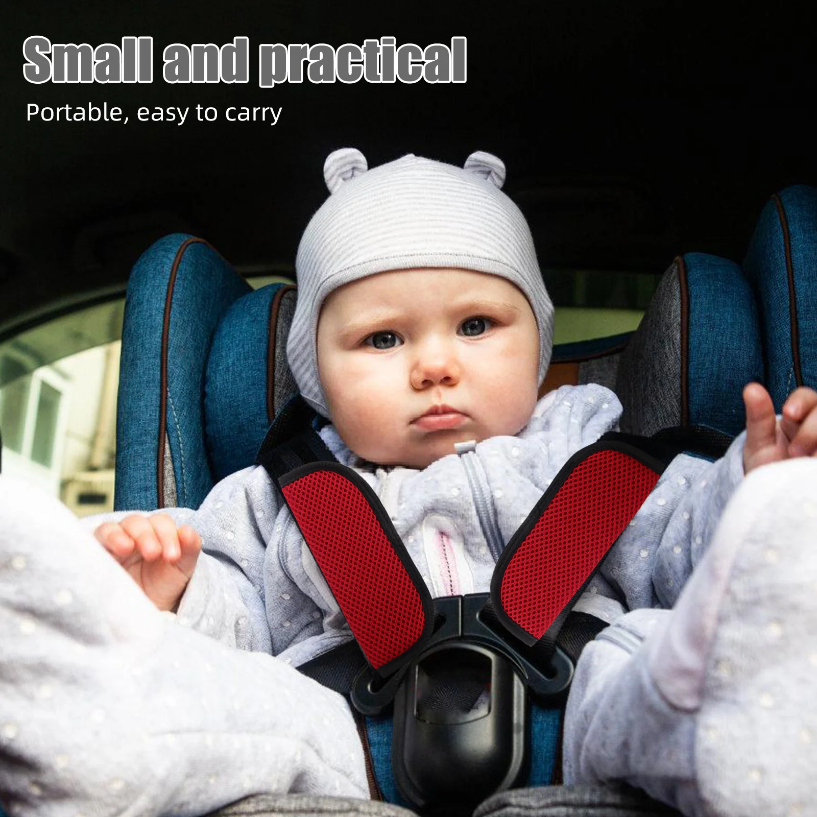 

1Pair Kids Seating Shoulder Pads Soft Comfortable Neck Support Stroller Strap Covers Baby Harness Protector