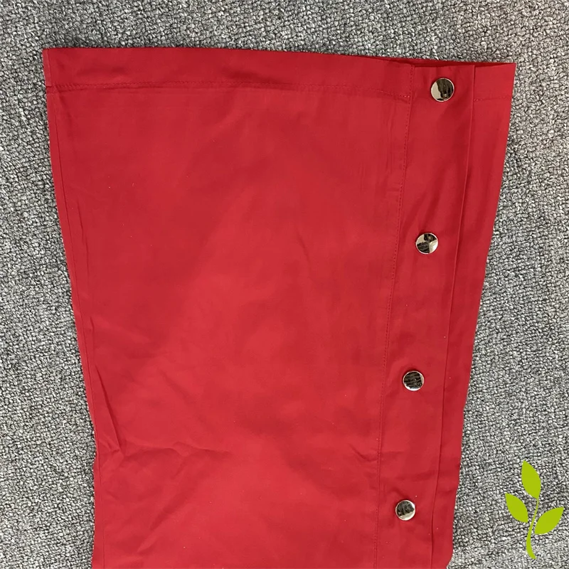 Saint Pants Men Women Black Red Grey Sporty Casual Double Button Loose High Street Drawstring Trourers