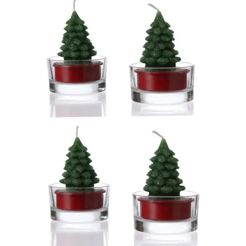 Philippi Mini Pine Tea-Light 4'lü Set 93561 S