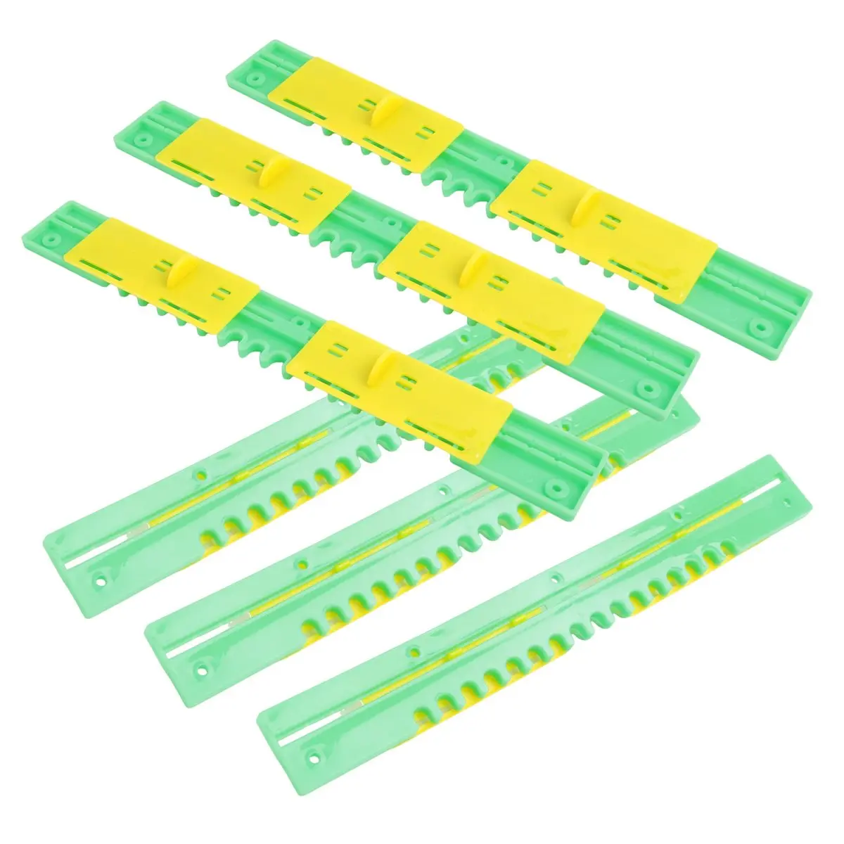 【ABFS】6 Pack Beehive Entrance Reducer, Bee Hive Mouse Guard 8 Frame,12.5Inch Plastic Beehive Sliding Mouse Guards