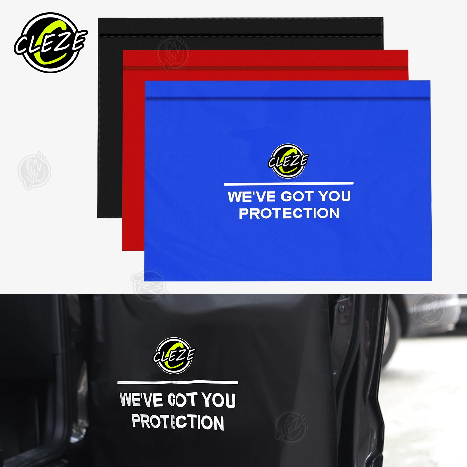 Cleze 4 pçs conjunto borda janela matiz ferramenta equipamentos de cuidados carro dask cobre à prova dwaterproof água para tingir painéis porta do carro envoltório proteção