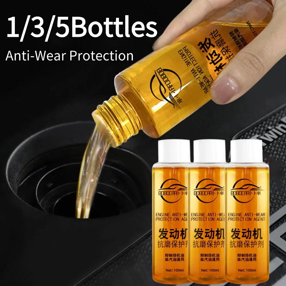 

1/3/5 бутылок, противоизносный защитный агент для двигателя, шумоподавление, сильное горение, жидкая добавка для моторного масла, автомобильные принадлежности
