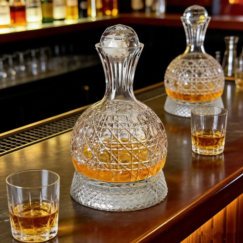 Luxury Premium Spirits Glass, Rotating Stress Relief Tumbler, Unspillable Beer Whiskey Cup