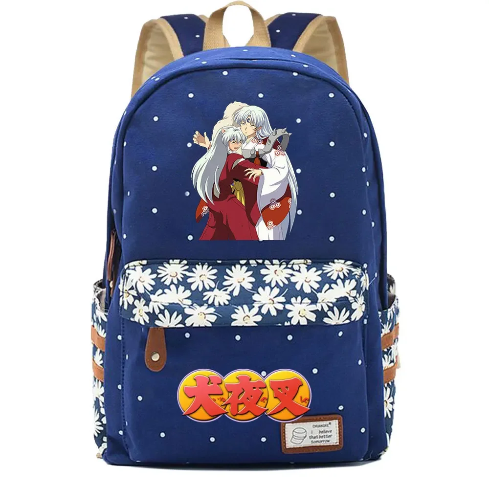 Anime Inuyasha Backpack Schoolbag Travel Notebook Bag Gift for Kids Students