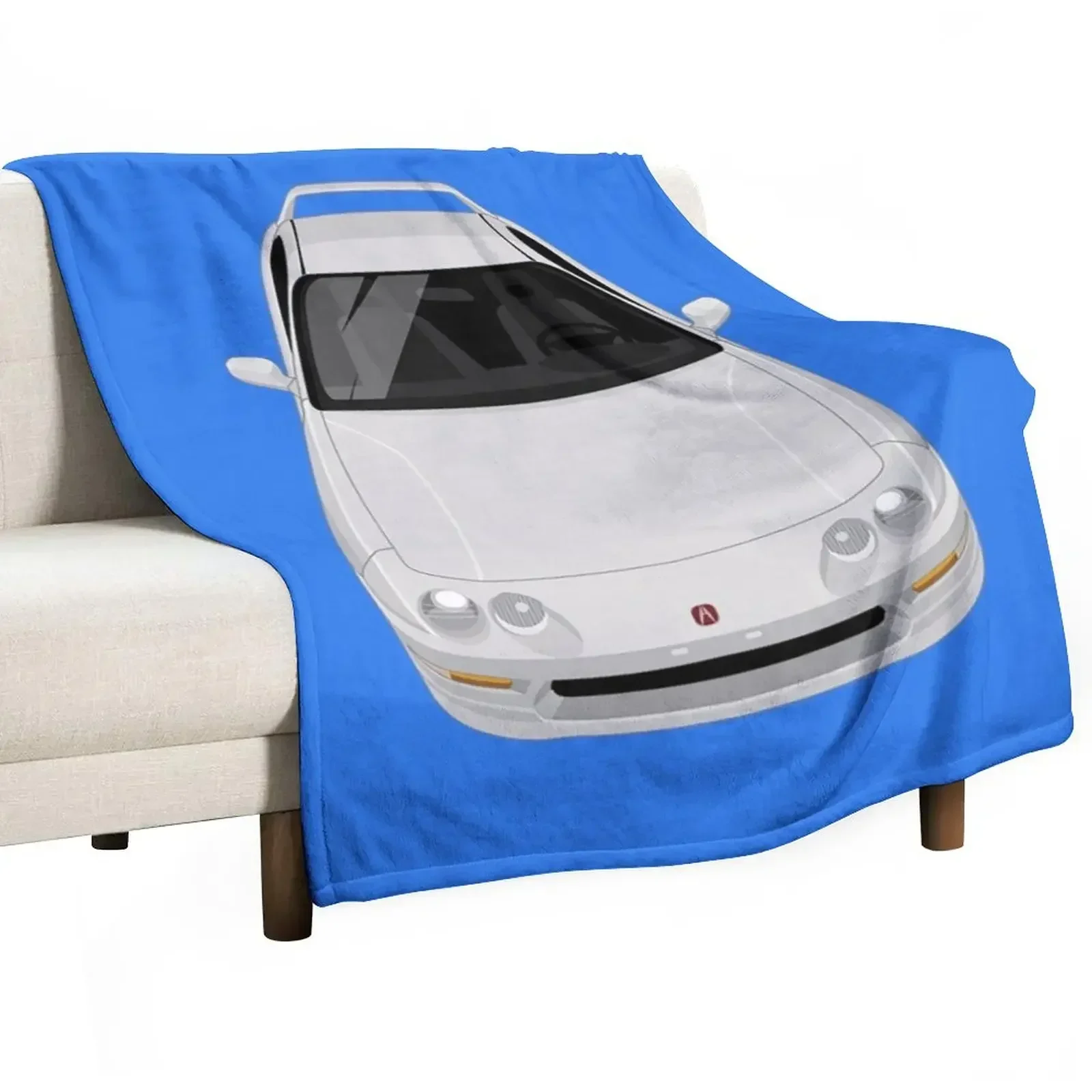 White Integra T-ShirtIntegra Type R 1997-2001 - White T-Shirt_by JDMart_ Throw Blanket manga for babies Blankets