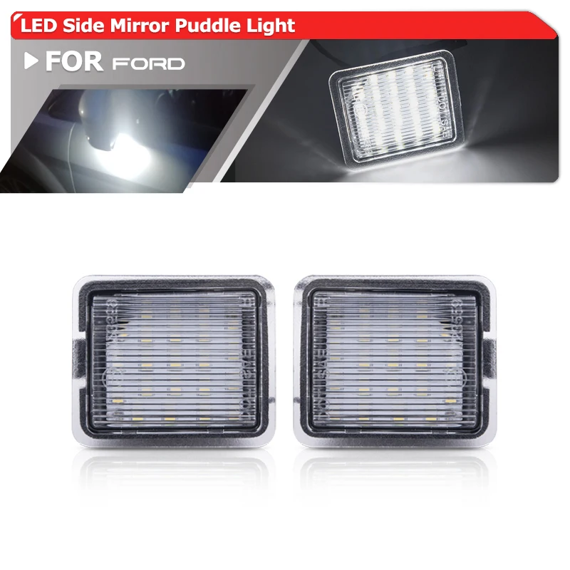 2x Led Under Side Mirror Puddle Light Module For Ford Mondeo MK4 MK5 C-Max MK2 S-MAX WA6 MK2 Kuga MK1 MK2 Escape Focus MK3