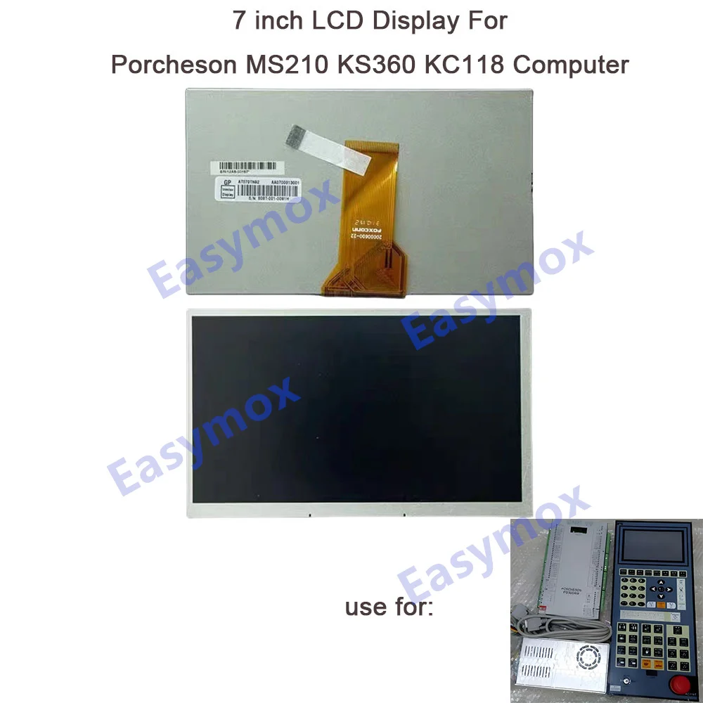 

7"inch LCD Display AT070TN92 for PORCHESON Computer MS210 KS360 KC118 Original Screen Repairment Free Shipping