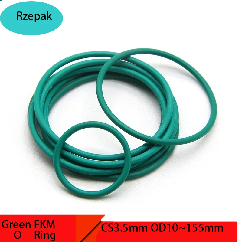 

10/50pcs FKM O Ring Sealing Gasket CS 1.5mm OD 5~50mm Insulation Oil Resistant High Temperature Resistance Fluorine Rubber Rings