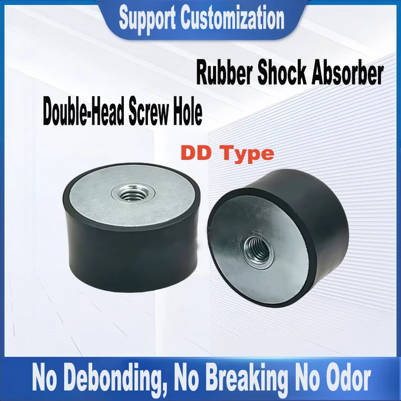 

M4 ~ M12 Female Thread Rubber Shock Absorber Anti Vibration Pad Rubber-Metal Silentblock Type DD Rubber Mount Flat Base Block