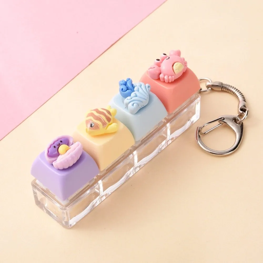 4 Keys Marine Life Keyboard Fidget Toy Anxiety Relief Stress Relief Fidget Clicky Button Relaxing Sensory Toys Fidget Clicker