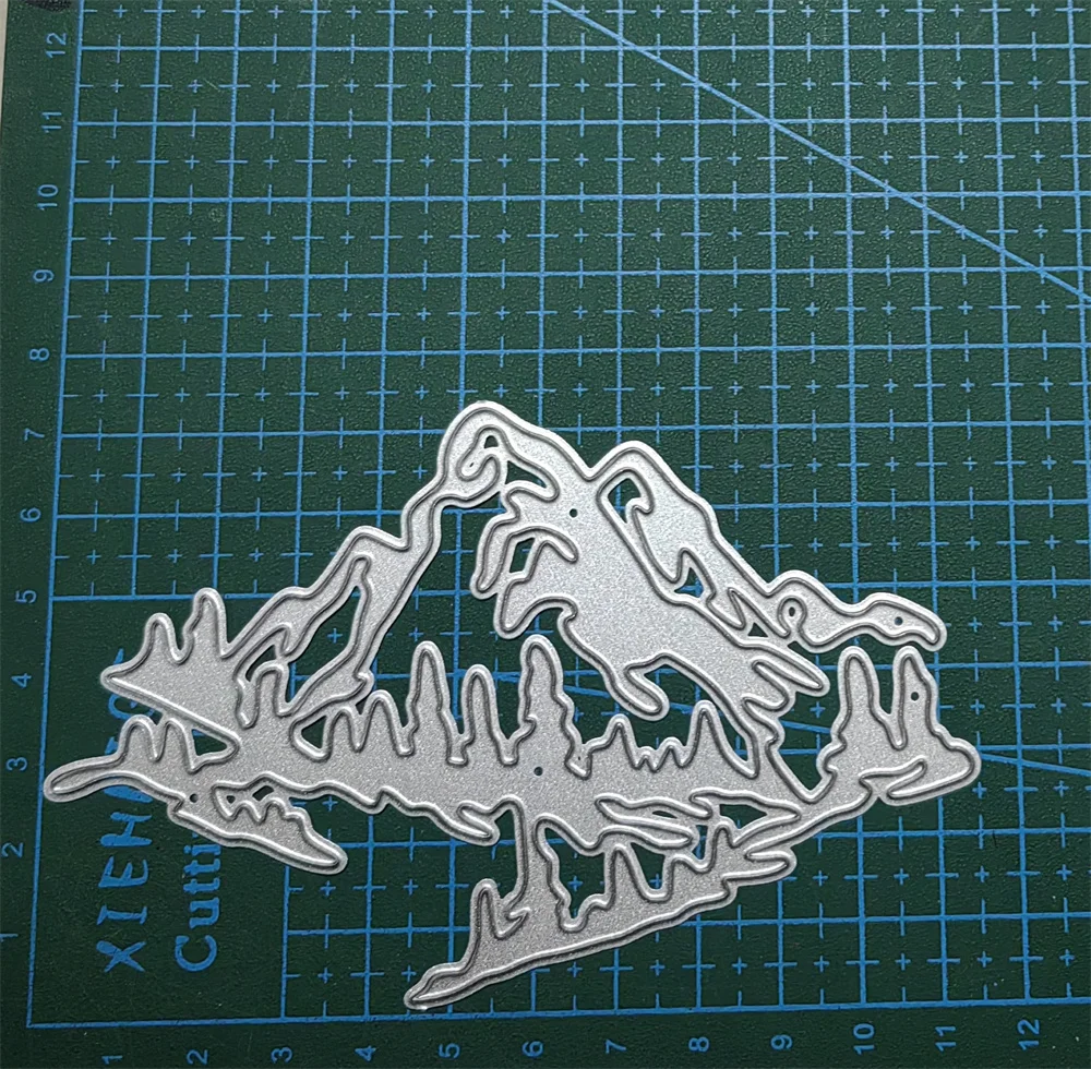 Trees Mountain Metal stencil mold Cutting Dies scrapbooking Decorative die cuts Album Paper Card Craft Embossing