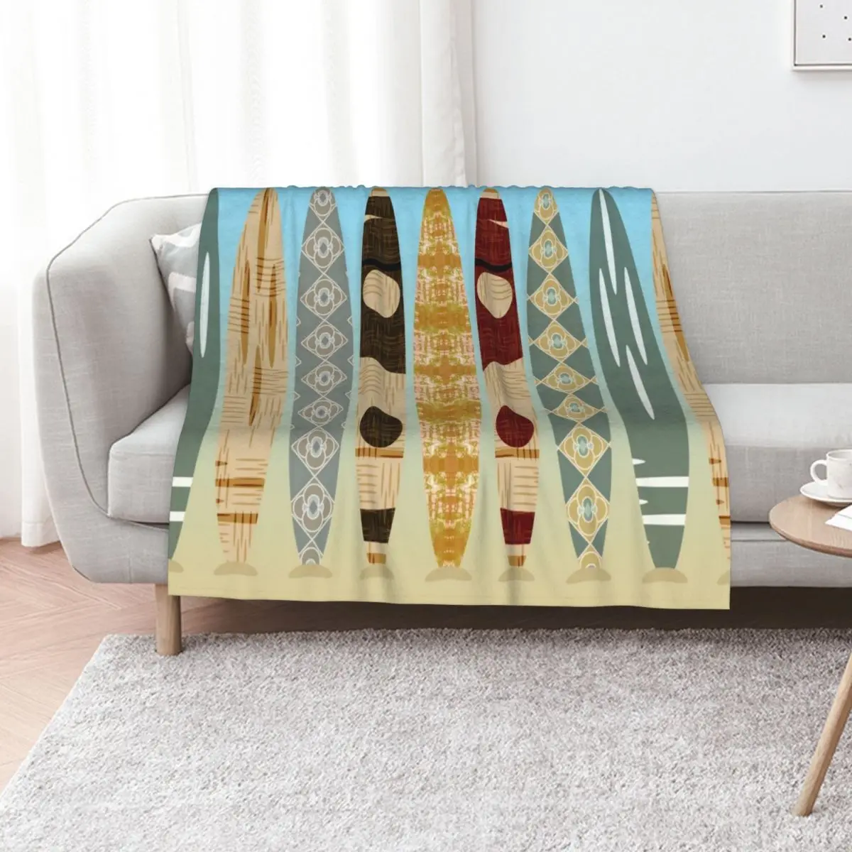 Balancing Surfboards Throw Blanket Decorative Sofas Weighted Sleeping Bag Bed covers Winter beds Plaid Blankets
