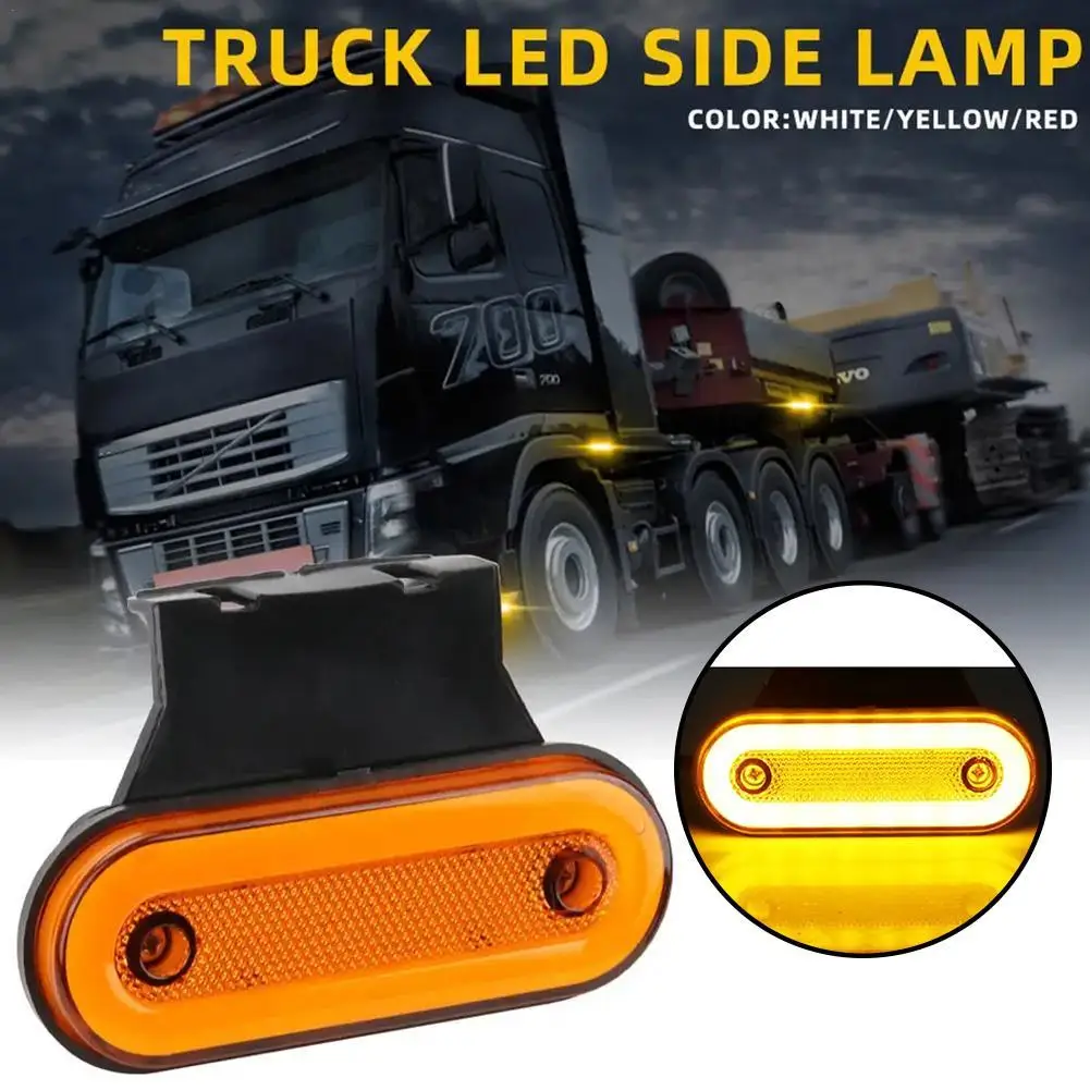 

Truck Side Marker Light LED Clearance Lamp For Caravan Trailer Tractor Lorry Warning Tail Light Car External Lamp 12V 24V