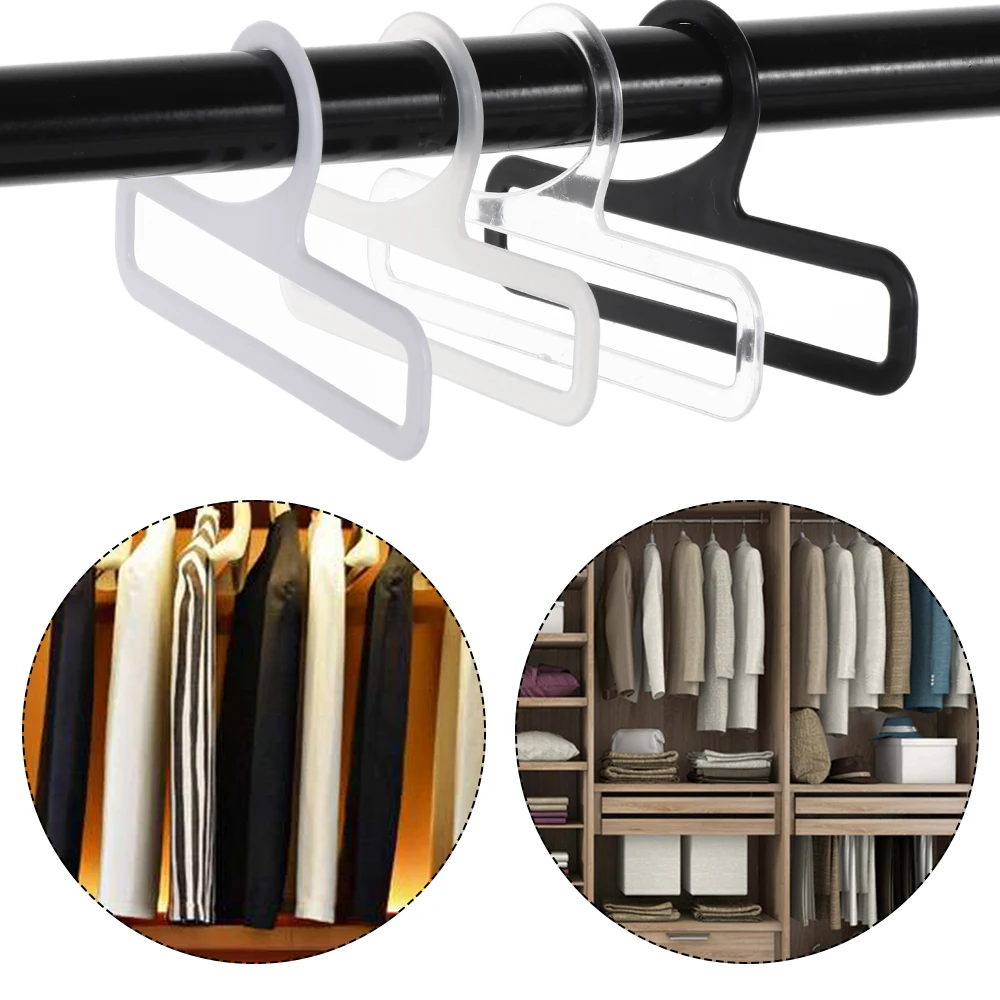 30pcs14cm/17cm Mini Hanger Rectangular Non-slip Thicken Shawl Scarf Hanger Plastic Drying Racks Home Mini Storage Holder